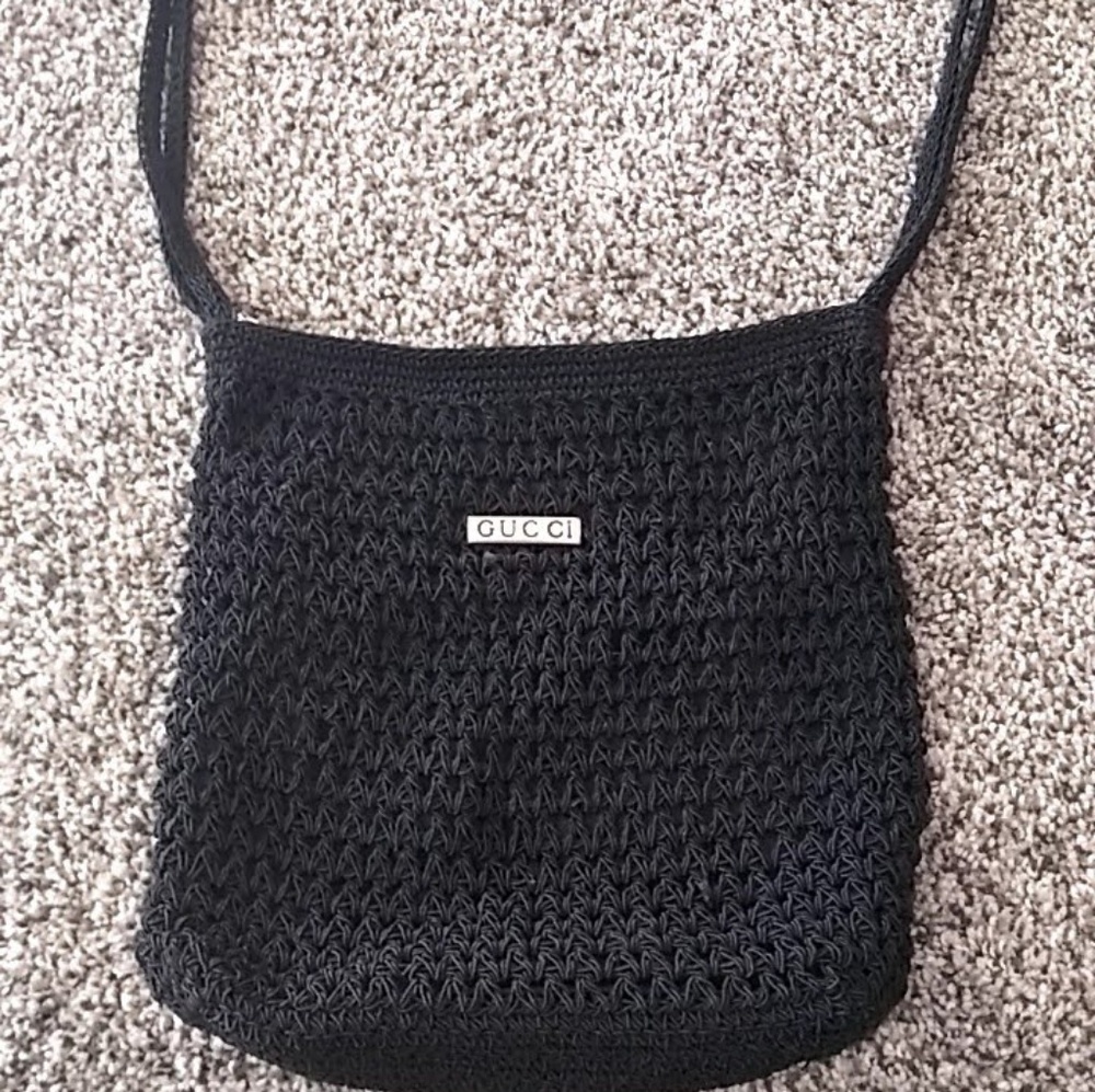 Gucci knit shoulder bag